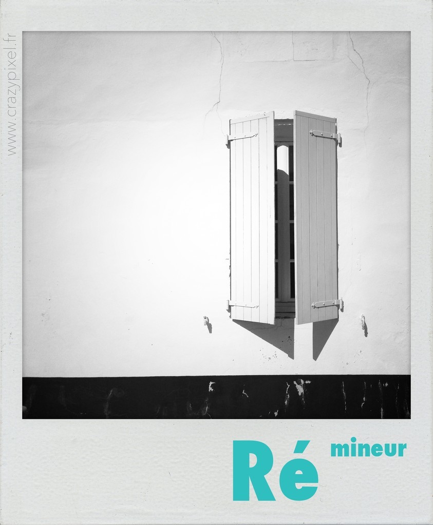 Polareid Ré Mineur ©Crazy Pixel Polareid fen^tre maison type de l'île de Ré