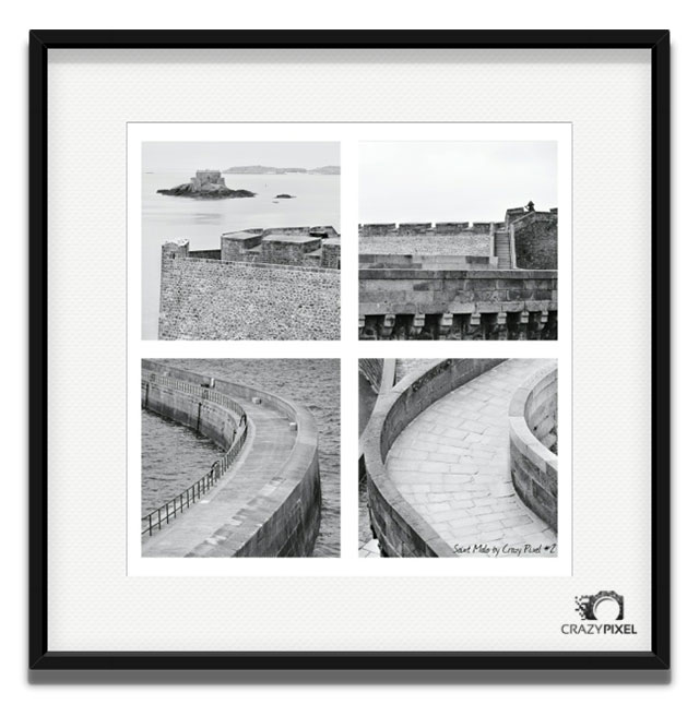 Angles et arrondis Intra Muros Saint Malo ©Crazy Pixel Travail photo sur les formes des remparts de St Malo